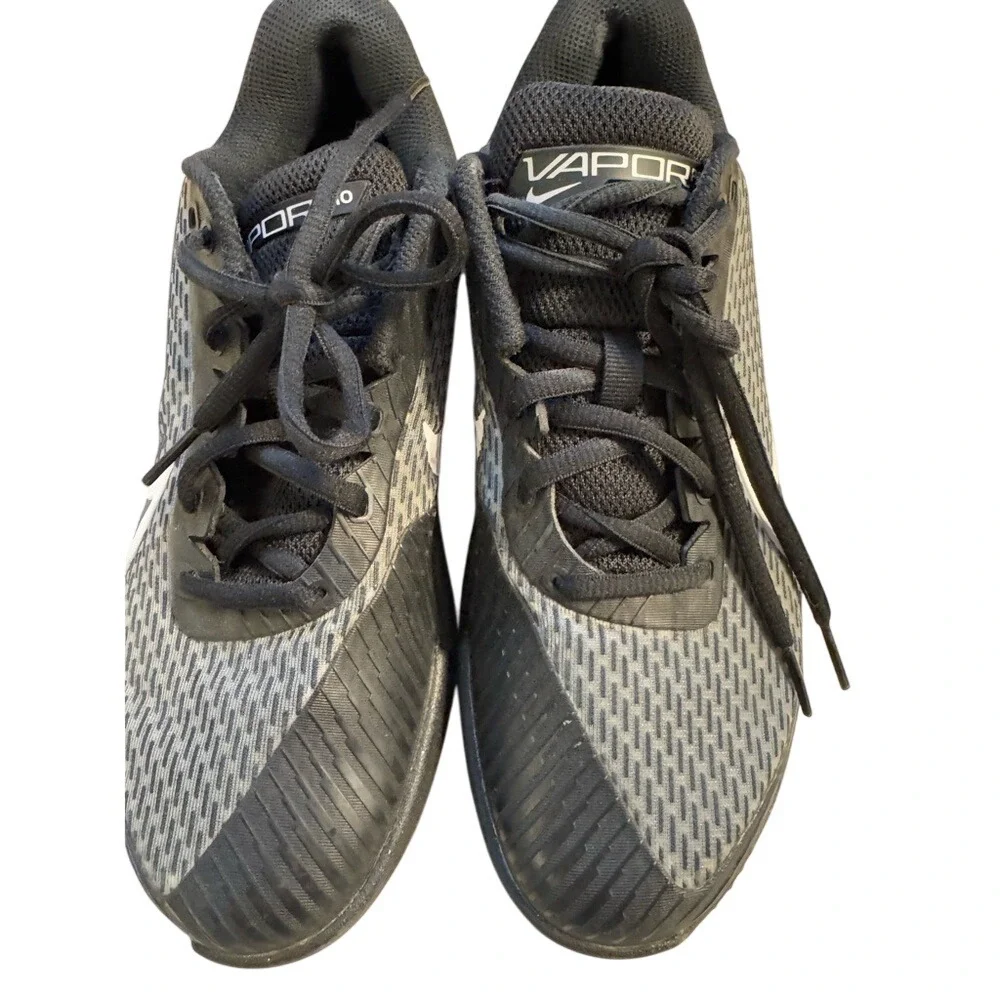 Nike Zoom Vapor Pro 2‎ HC Black Women Sz 8 Tennis Hard Court Shoes